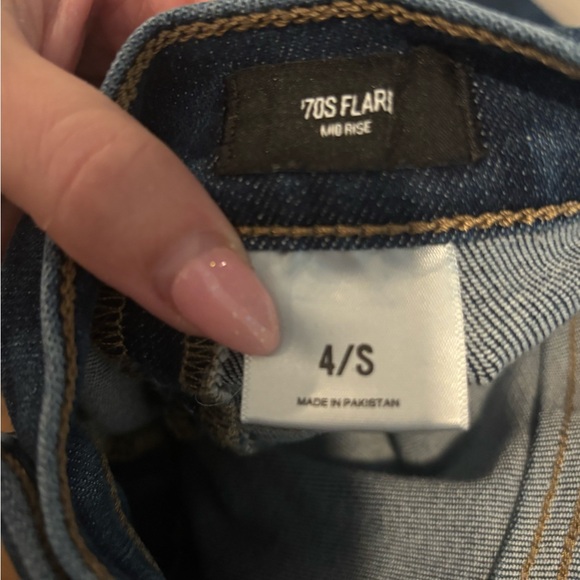 Express Dark Indigo Flare Jeans - Picture 6 of 7
